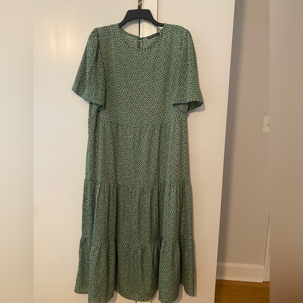 PrettyGarden Green Floral Dress